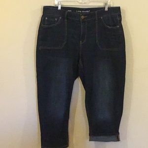 Lane Bryant dark wash capris